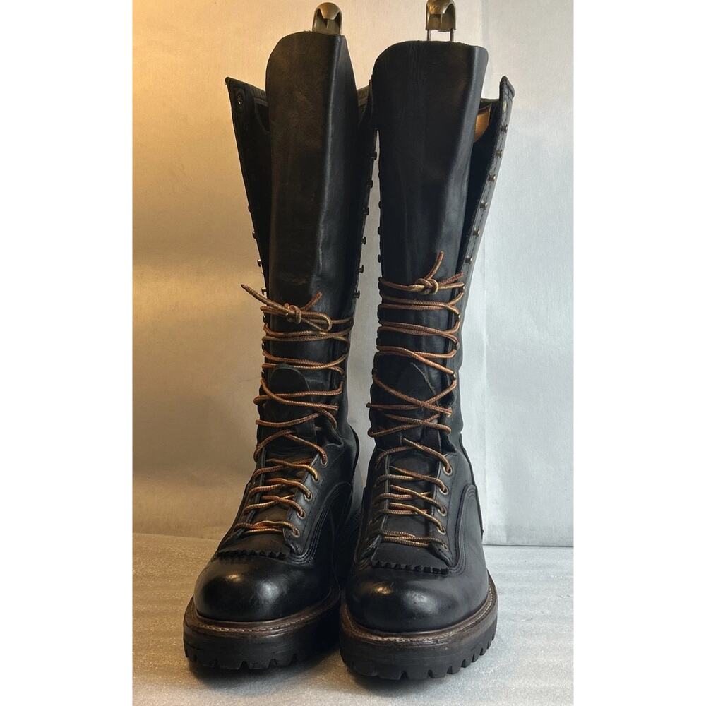 Hoffman Pole Climbers Lineman Heavy-Duty Leather Work Boots Size 8.5